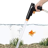 hygger Aquarium Gravel Cleaner, New Quick Water Changer with Air-Pressing Button Fish Tank Sand...